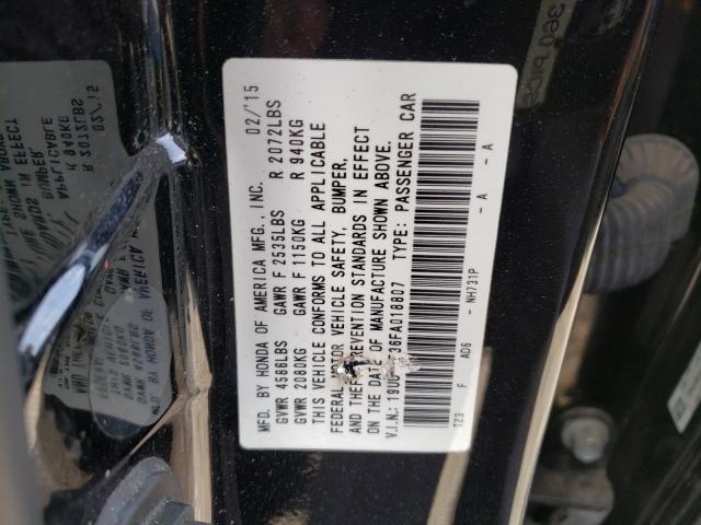 Photo 9 VIN: 19UUB2F36FA018807 - ACURA TLX 