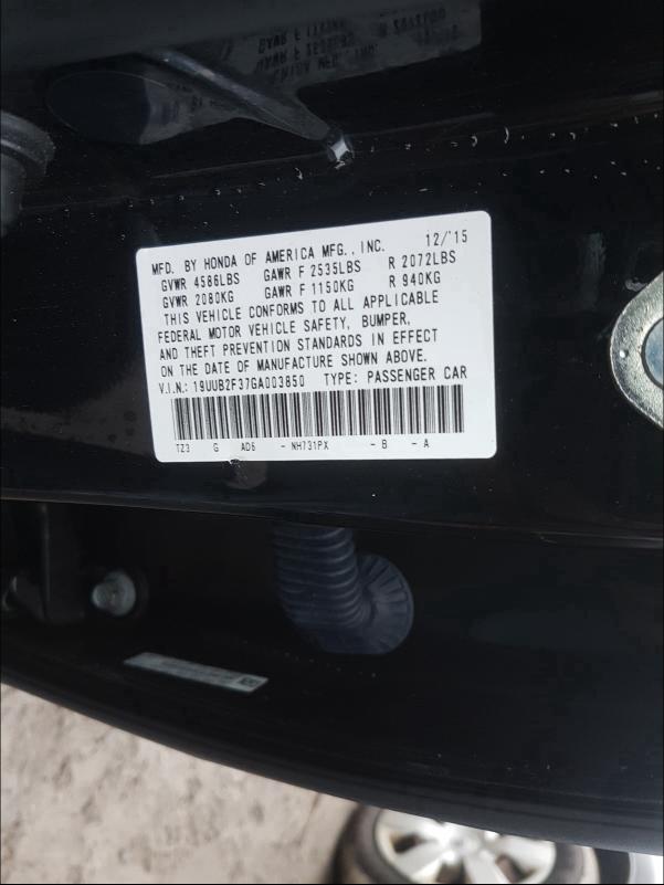 Photo 9 VIN: 19UUB2F37GA003850 - ACURA TLX 