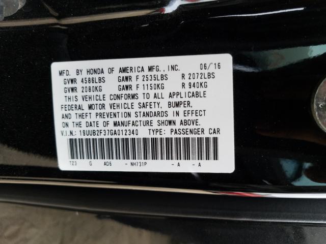 Photo 9 VIN: 19UUB2F37GA012340 - ACURA TLX 