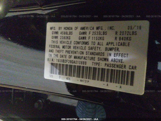 Photo 8 VIN: 19UUB2F39GA010699 - ACURA TLX 