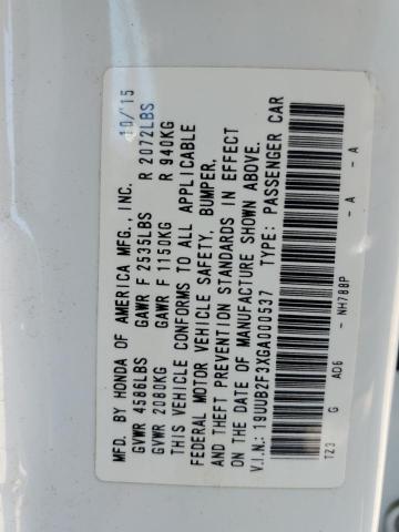 Photo 11 VIN: 19UUB2F3XGA000537 - ACURA TLX 