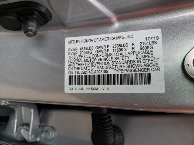 Photo 9 VIN: 19UUB2F40LA002185 - ACURA TLX TECHNO 