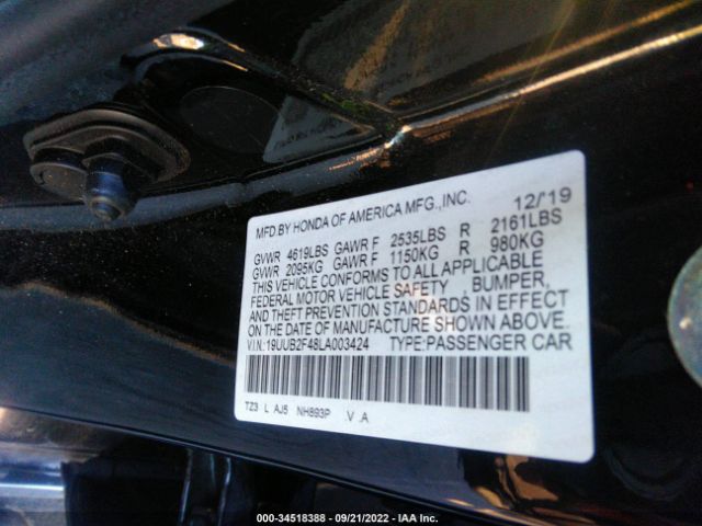 Photo 8 VIN: 19UUB2F48LA003424 - ACURA TLX 