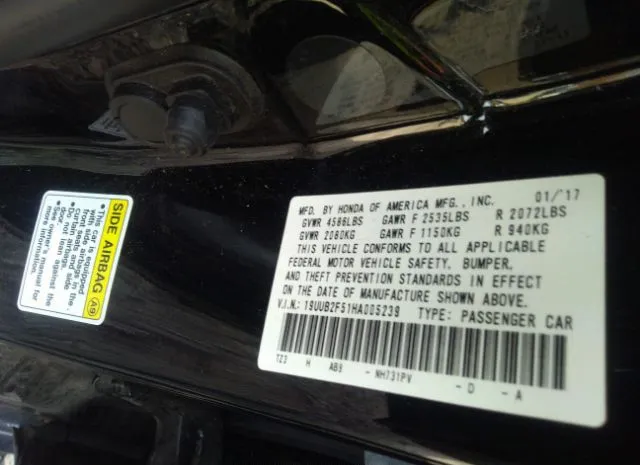 Photo 8 VIN: 19UUB2F51HA005239 - ACURA TLX 