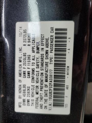 Photo 11 VIN: 19UUB2F52FA008177 - ACURA TLX 