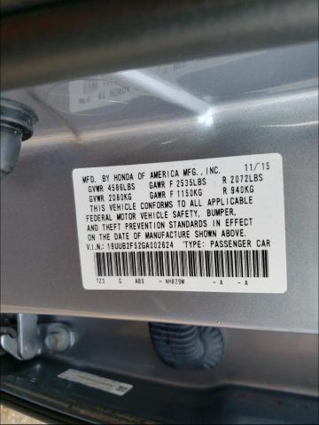 Photo 9 VIN: 19UUB2F52GA002624 - ACURA TLX TECH 