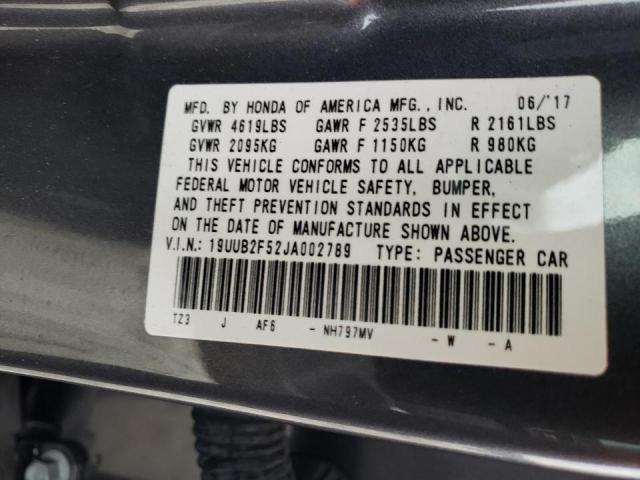 Photo 9 VIN: 19UUB2F52JA002789 - ACURA TLX TECH 