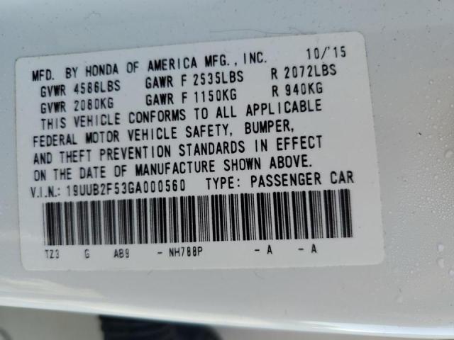 Photo 9 VIN: 19UUB2F53GA000560 - ACURA TLX TECH 