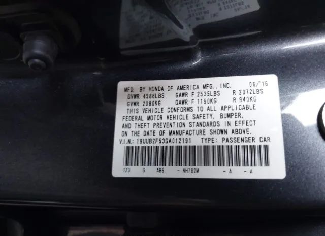 Photo 8 VIN: 19UUB2F53GA012191 - ACURA TLX 