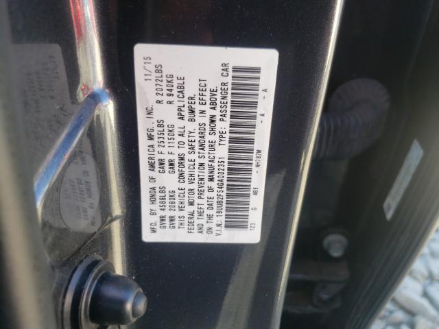 Photo 9 VIN: 19UUB2F54GA002351 - ACURA TLX TECH 