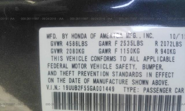 Photo 8 VIN: 19UUB2F55GA001449 - ACURA TLX 