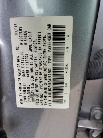 Photo 11 VIN: 19UUB2F55GA007283 - ACURA TLX 