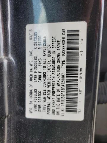 Photo 12 VIN: 19UUB2F56FA020087 - ACURA TLX TECH 