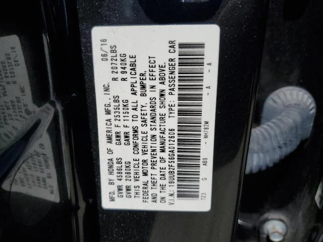 Photo 11 VIN: 19UUB2F56GA012606 - ACURA TLX TECH 