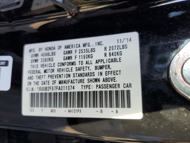 Photo 11 VIN: 19UUB2F57FA011074 - ACURA TLX TECH 