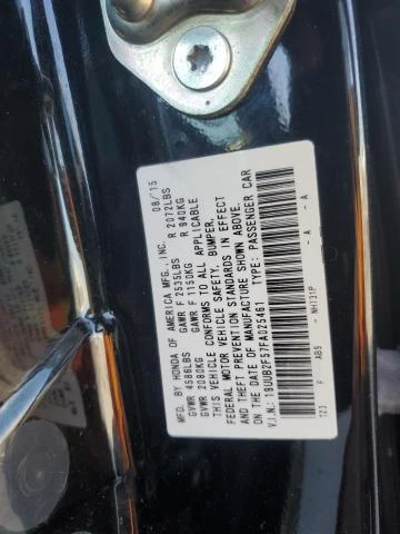 Photo 11 VIN: 19UUB2F57FA025461 - ACURA TLX TECH 