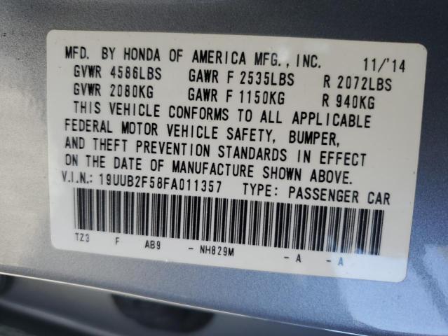 Photo 12 VIN: 19UUB2F58FA011357 - ACURA TLX 