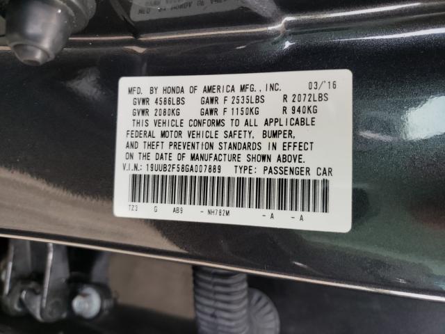 Photo 9 VIN: 19UUB2F58GA007889 - ACURA TLX TECH 