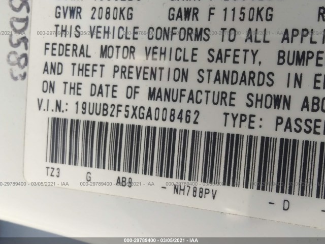 Photo 8 VIN: 19UUB2F5XGA008462 - ACURA TLX 