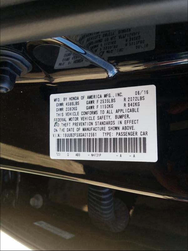 Photo 9 VIN: 19UUB2F5XGA012561 - ACURA TLX TECH 