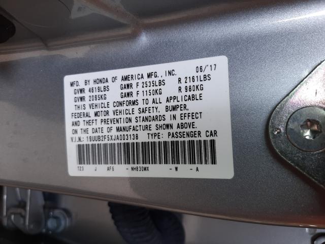 Photo 9 VIN: 19UUB2F5XJA003138 - ACURA TLX TECH 