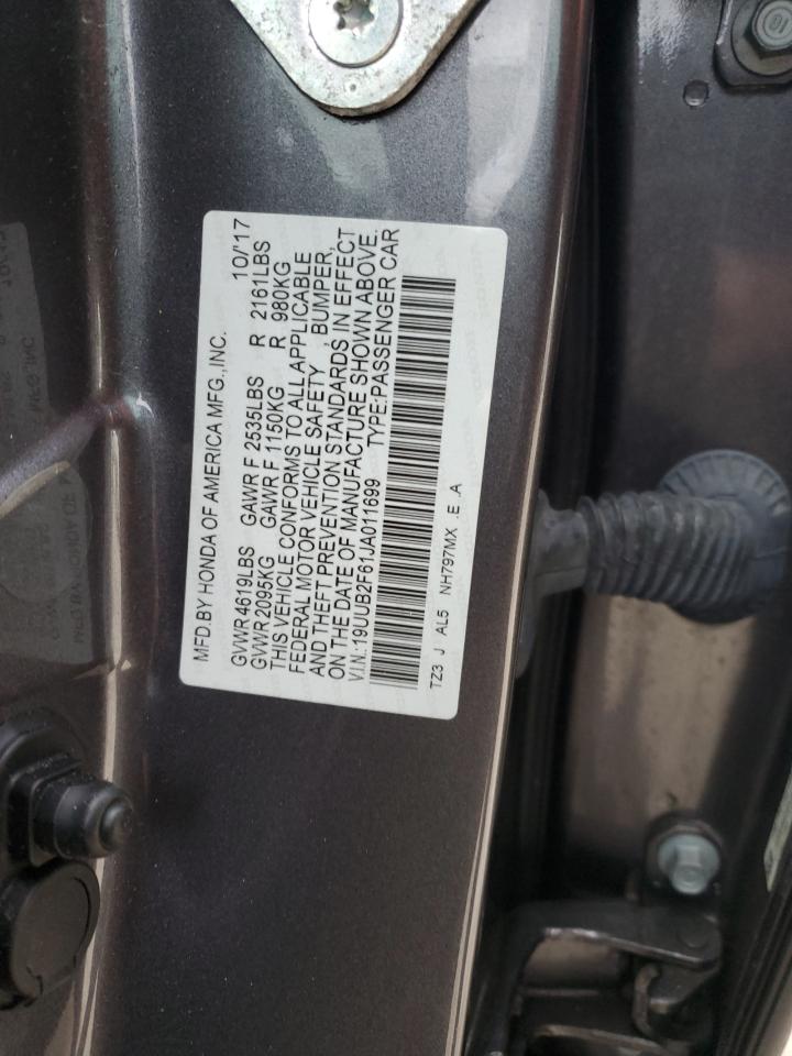 Photo 11 VIN: 19UUB2F61JA011699 - ACURA TLX 