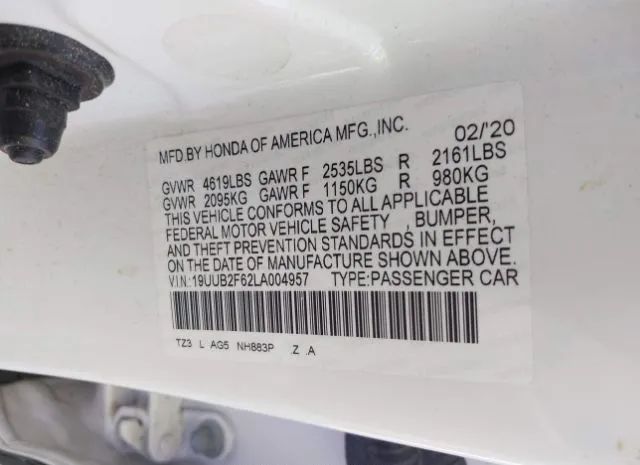 Photo 8 VIN: 19UUB2F62LA004957 - ACURA TLX 