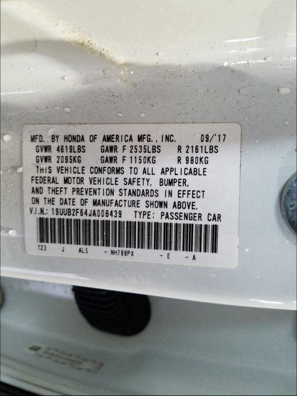 Photo 9 VIN: 19UUB2F64JA008439 - ACURA TLX TECH+A 