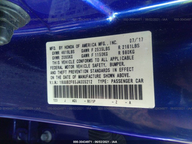 Photo 8 VIN: 19UUB2F65JA005212 - ACURA TLX 