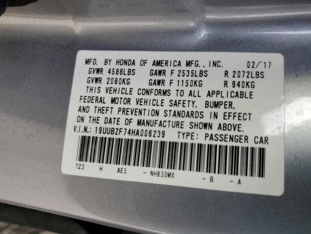 Photo 11 VIN: 19UUB2F74HA006239 - ACURA TLX ADVANC 