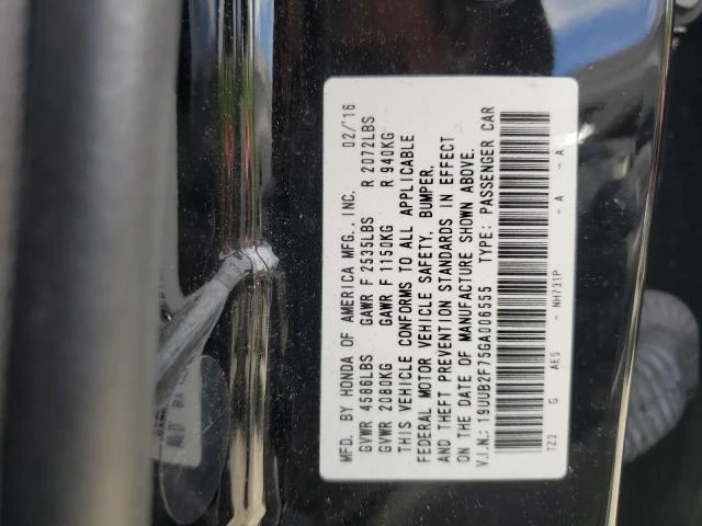 Photo 11 VIN: 19UUB2F75GA006555 - ACURA TLX ADVANC 