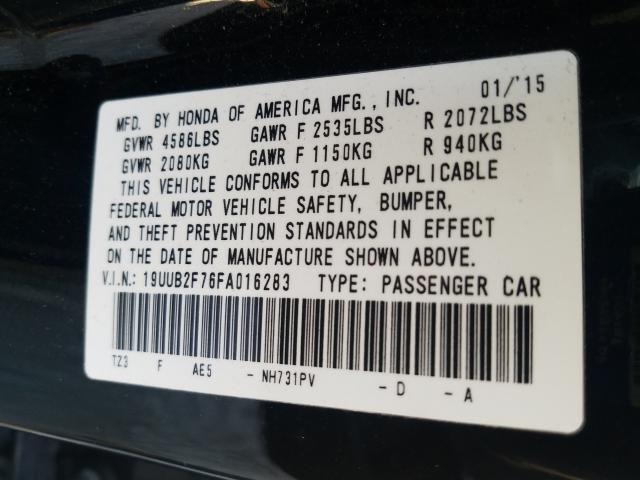 Photo 9 VIN: 19UUB2F76FA016283 - ACURA TLX ADVANC 