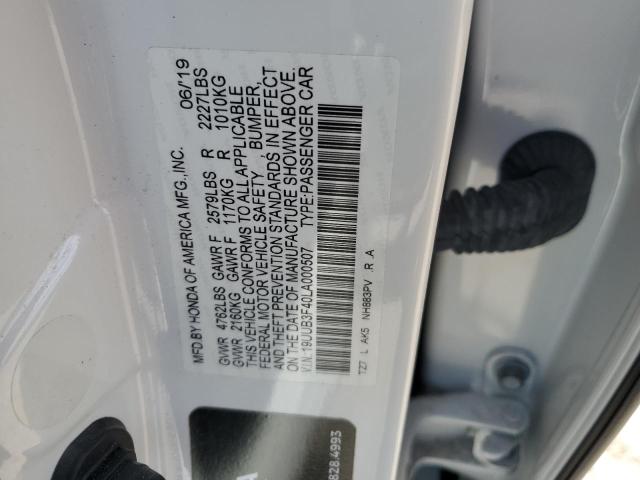 Photo 11 VIN: 19UUB3F40LA000507 - ACURA TLX TECHNO 