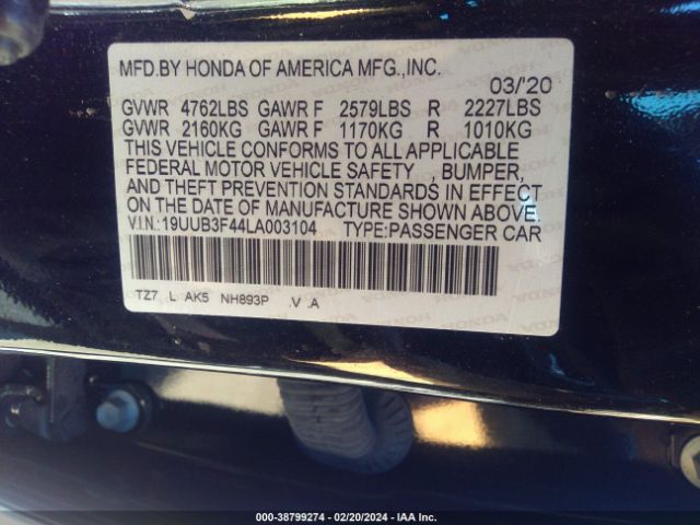 Photo 8 VIN: 19UUB3F44LA003104 - ACURA TLX 