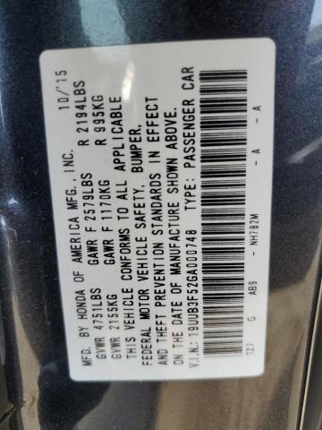 Photo 11 VIN: 19UUB3F52GA000748 - ACURA TLX TECH 