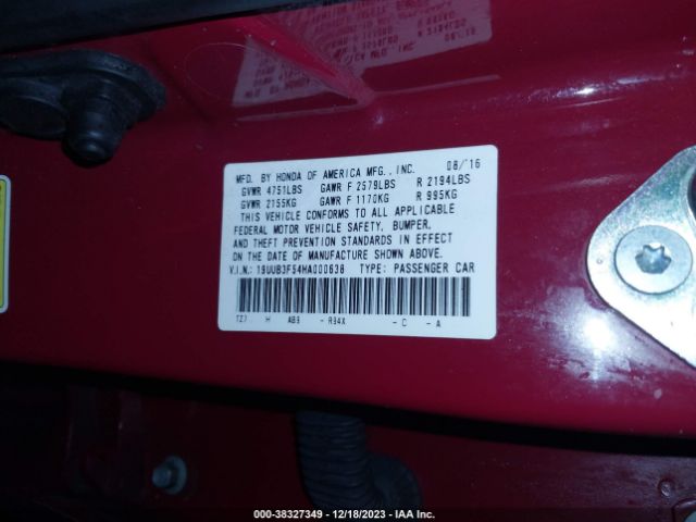 Photo 8 VIN: 19UUB3F54HA000638 - ACURA TLX 