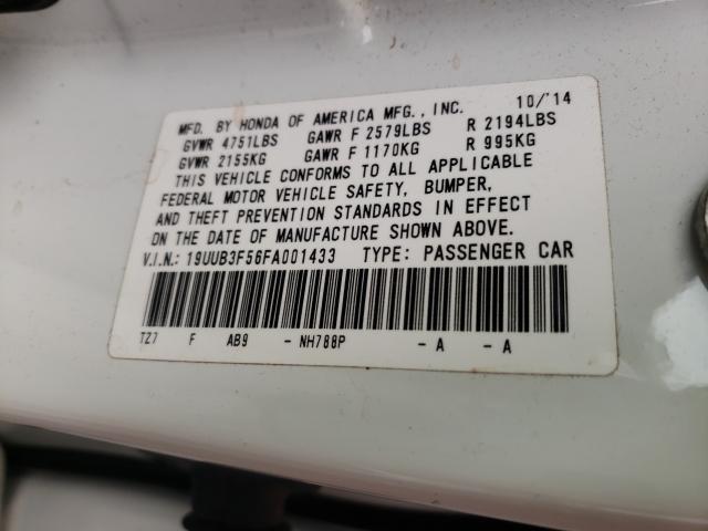 Photo 9 VIN: 19UUB3F56FA001433 - ACURA TLX TECH 