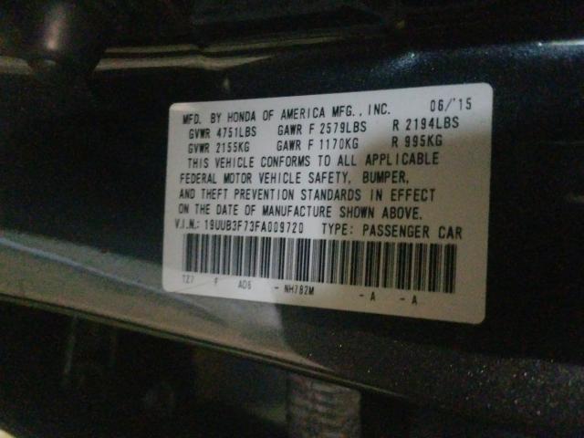 Photo 9 VIN: 19UUB3F73FA009720 - ACURA TLX ADVANC 