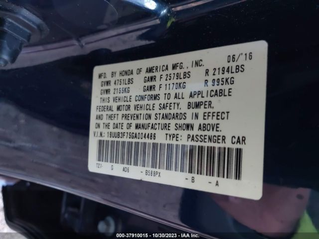 Photo 8 VIN: 19UUB3F75GA004486 - ACURA TLX 