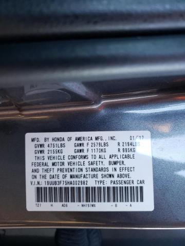 Photo 9 VIN: 19UUB3F75HA002982 - ACURA TLX ADVANC 