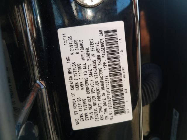 Photo 9 VIN: 19UUB3F76FA003829 - ACURA TLX ADVANC 