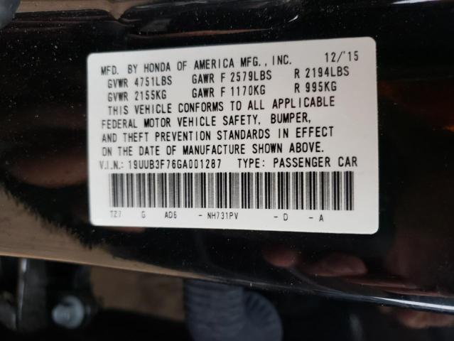 Photo 9 VIN: 19UUB3F76GA001287 - ACURA TLX ADVANC 