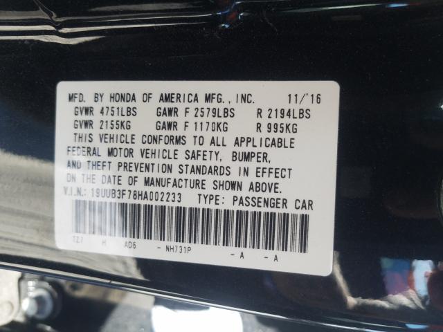 Photo 9 VIN: 19UUB3F78HA002233 - ACURA TLX ADVANC 