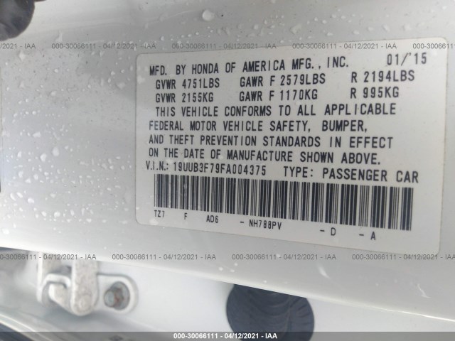 Photo 8 VIN: 19UUB3F79FA004375 - ACURA TLX 