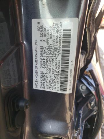 Photo 9 VIN: 19UUB3F88KA005343 - ACURA TLX ADVANC 