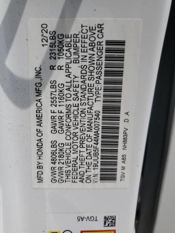 Photo 11 VIN: 19UUB5F44MA007540 - ACURA TLX TECHNO 