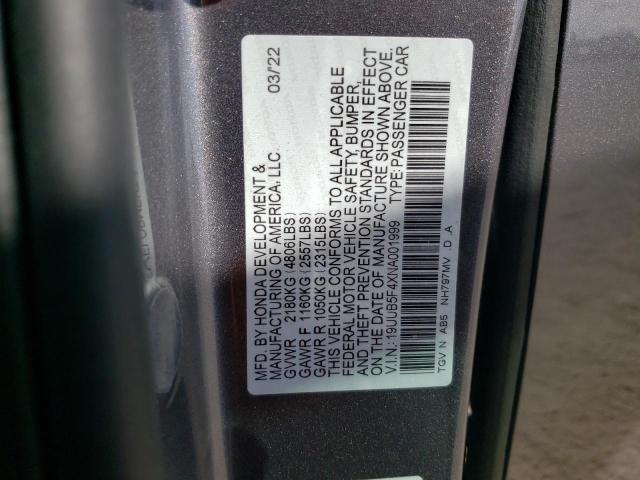 Photo 11 VIN: 19UUB5F4XNA001999 - ACURA TLX TECHNO 