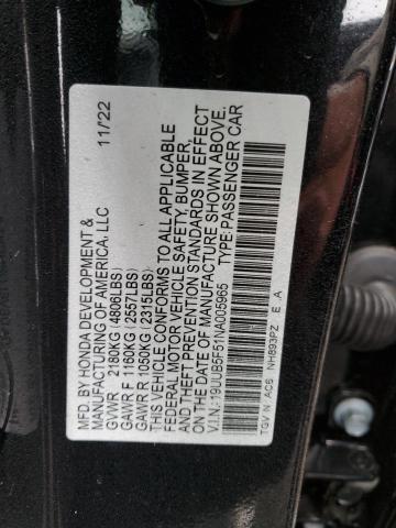 Photo 11 VIN: 19UUB5F51NA005965 - ACURA TLX TECH A 