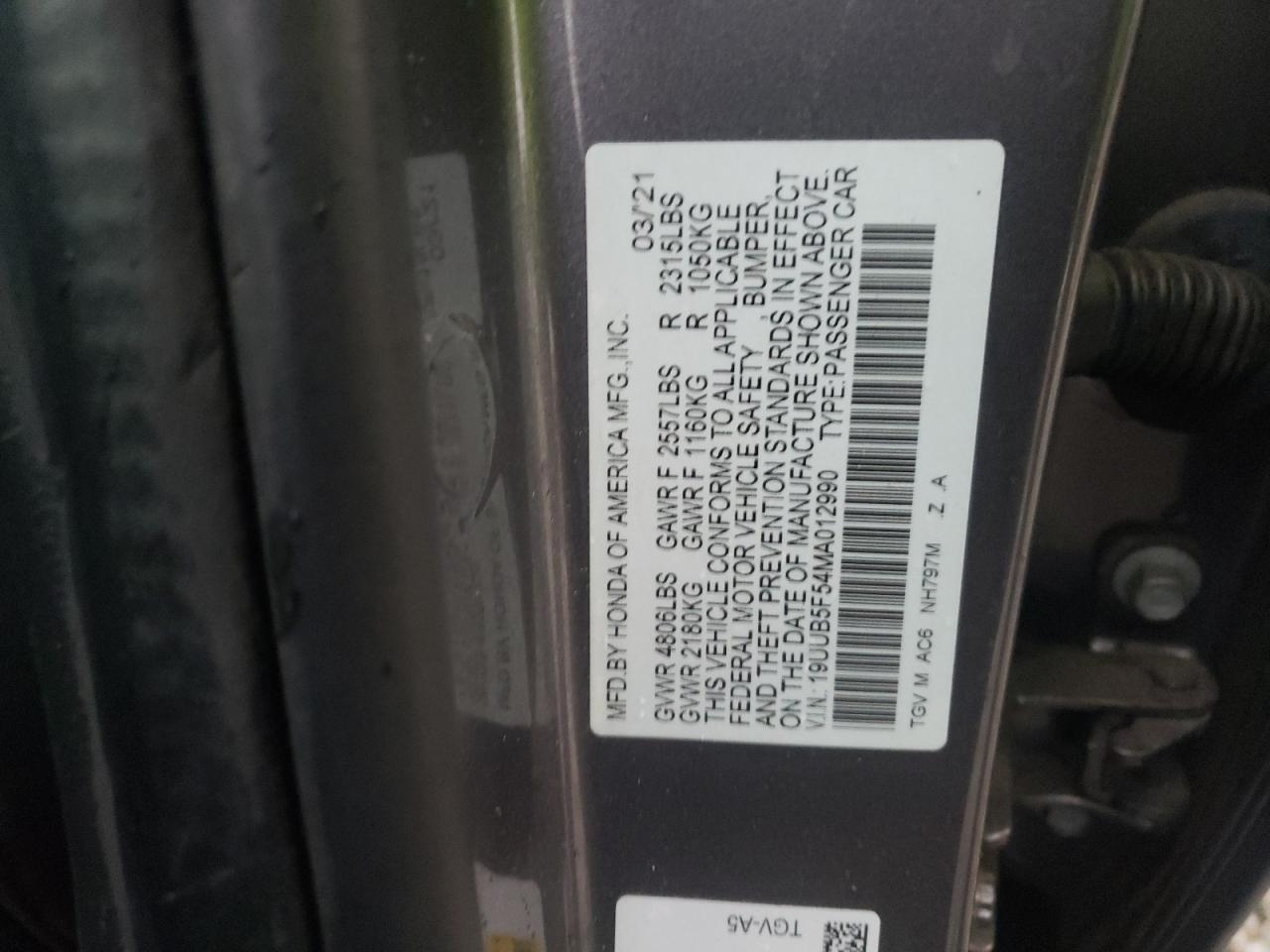 Photo 11 VIN: 19UUB5F54MA012990 - ACURA TLX 