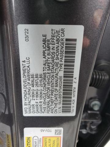 Photo 11 VIN: 19UUB5F57NA002455 - ACURA TLX TECH A 